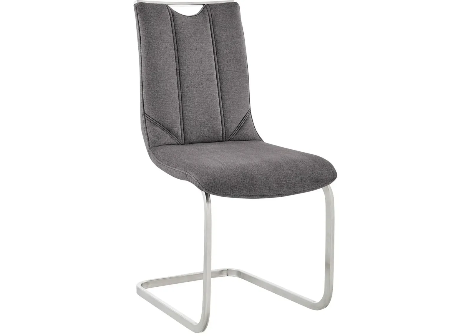 Armen Living Pacific 2-Piece Gray Dining Chairs