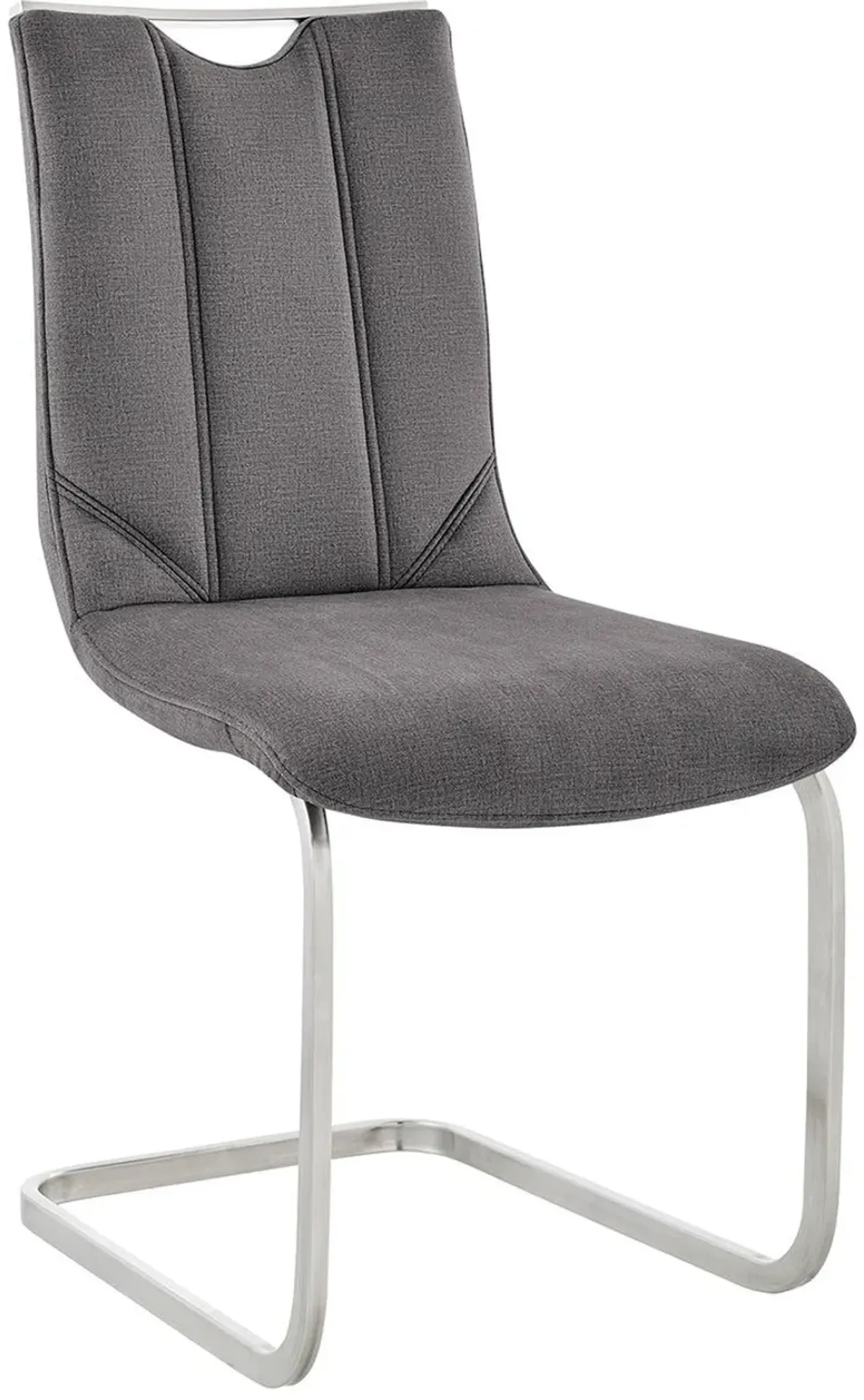 Armen Living Pacific 2-Piece Gray Dining Chairs