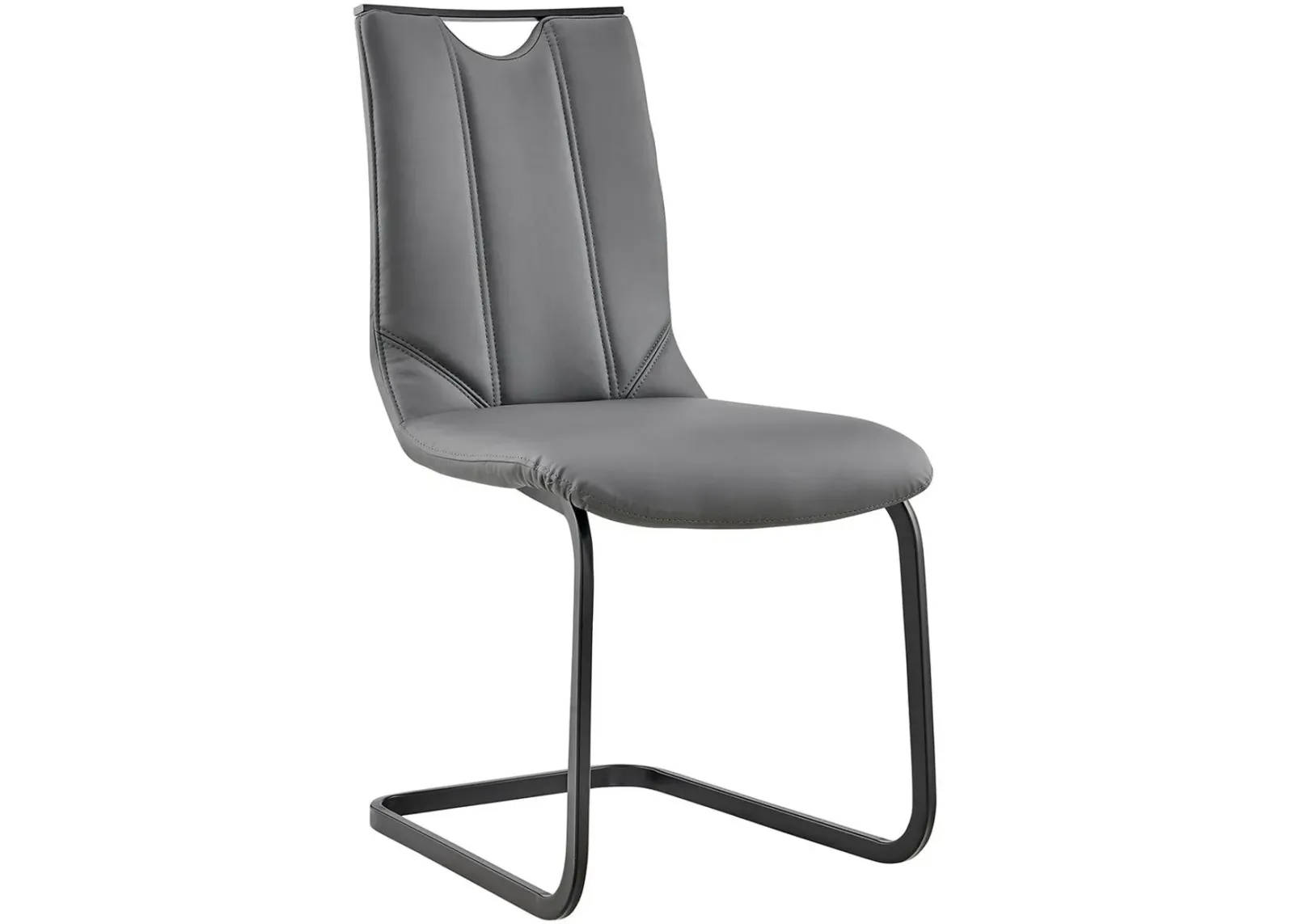 Armen Living Pacific 2-Piece Gray Dining Chairs