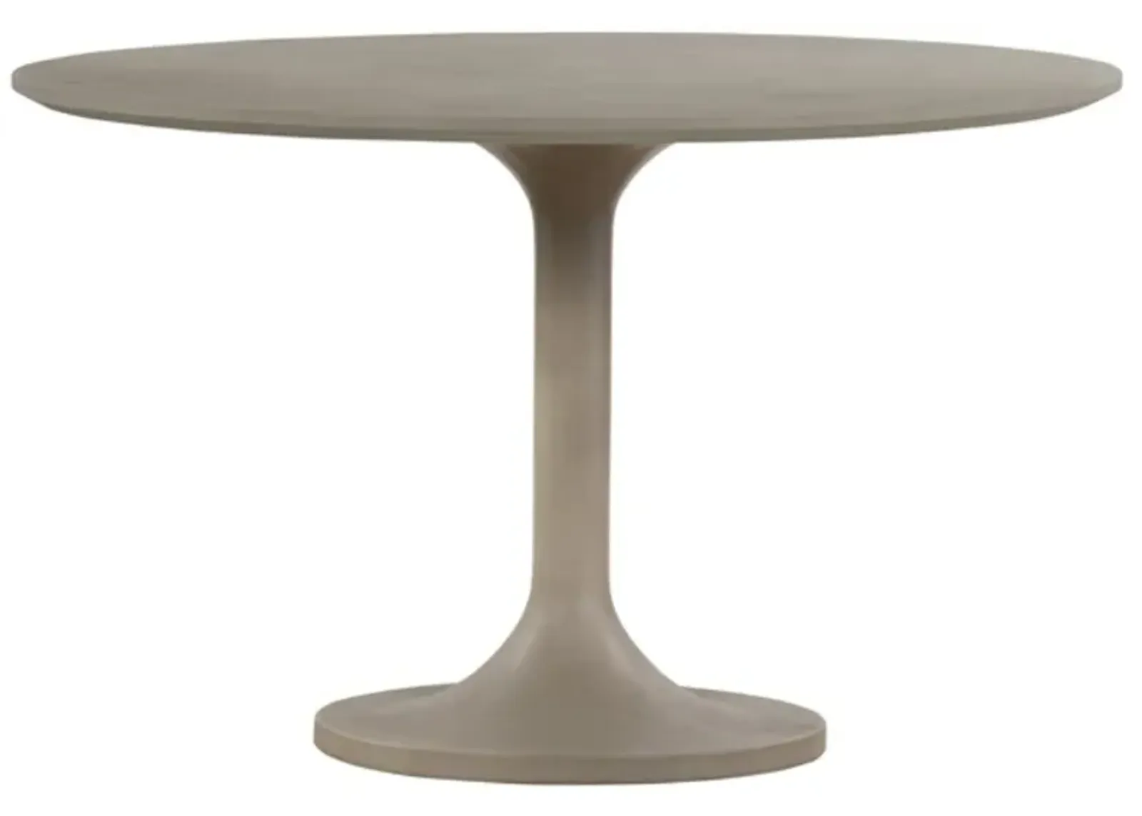 Armen Living Pippa Medium Gray Round Dining Table