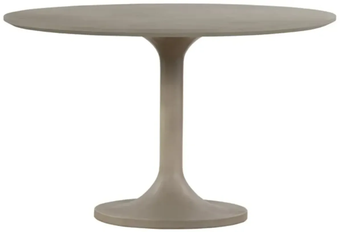 Armen Living Pippa Medium Gray Round Dining Table