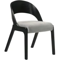 Armen Living Polly Black Dining Accent Chairs