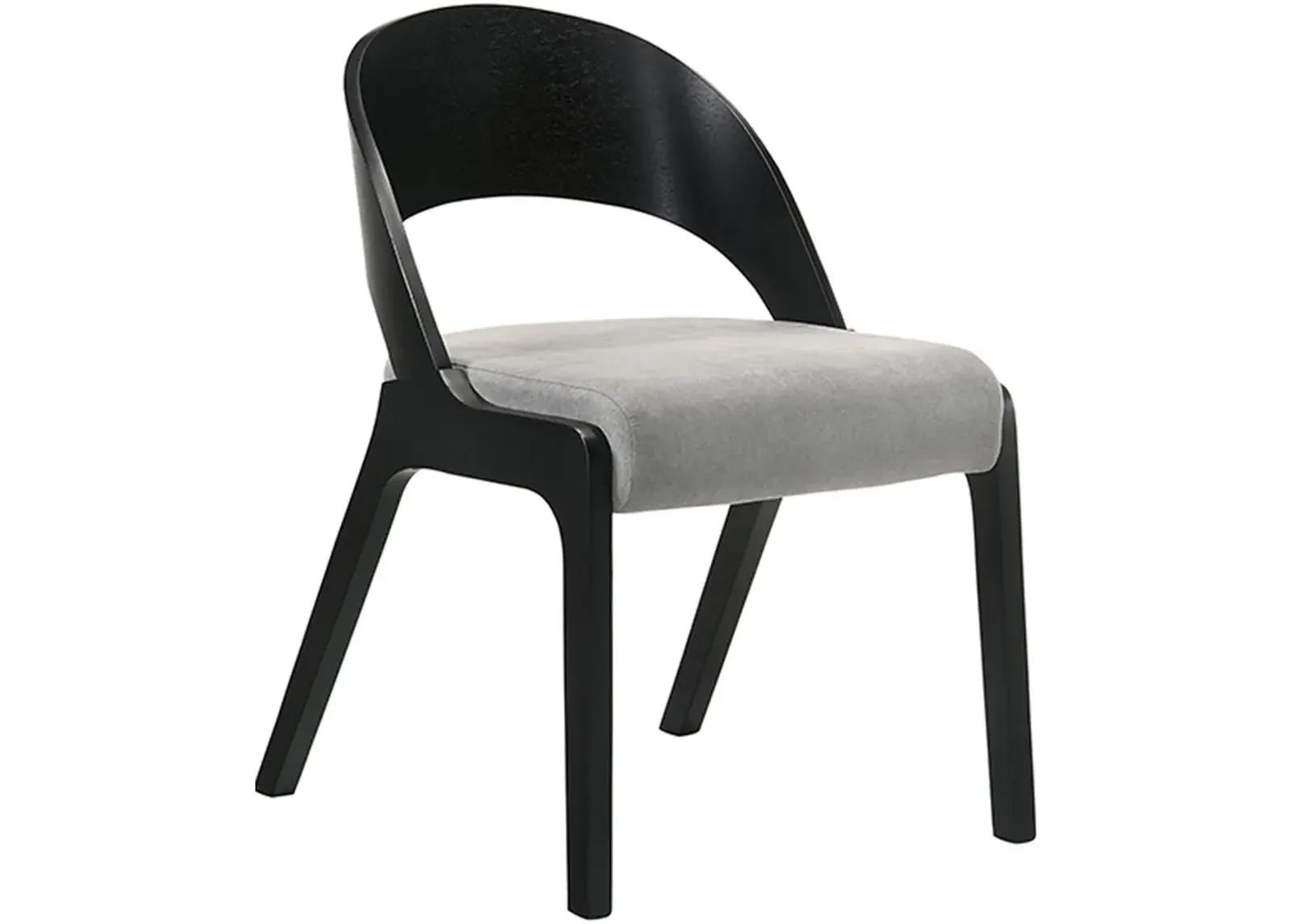 Armen Living Polly Black Dining Accent Chairs