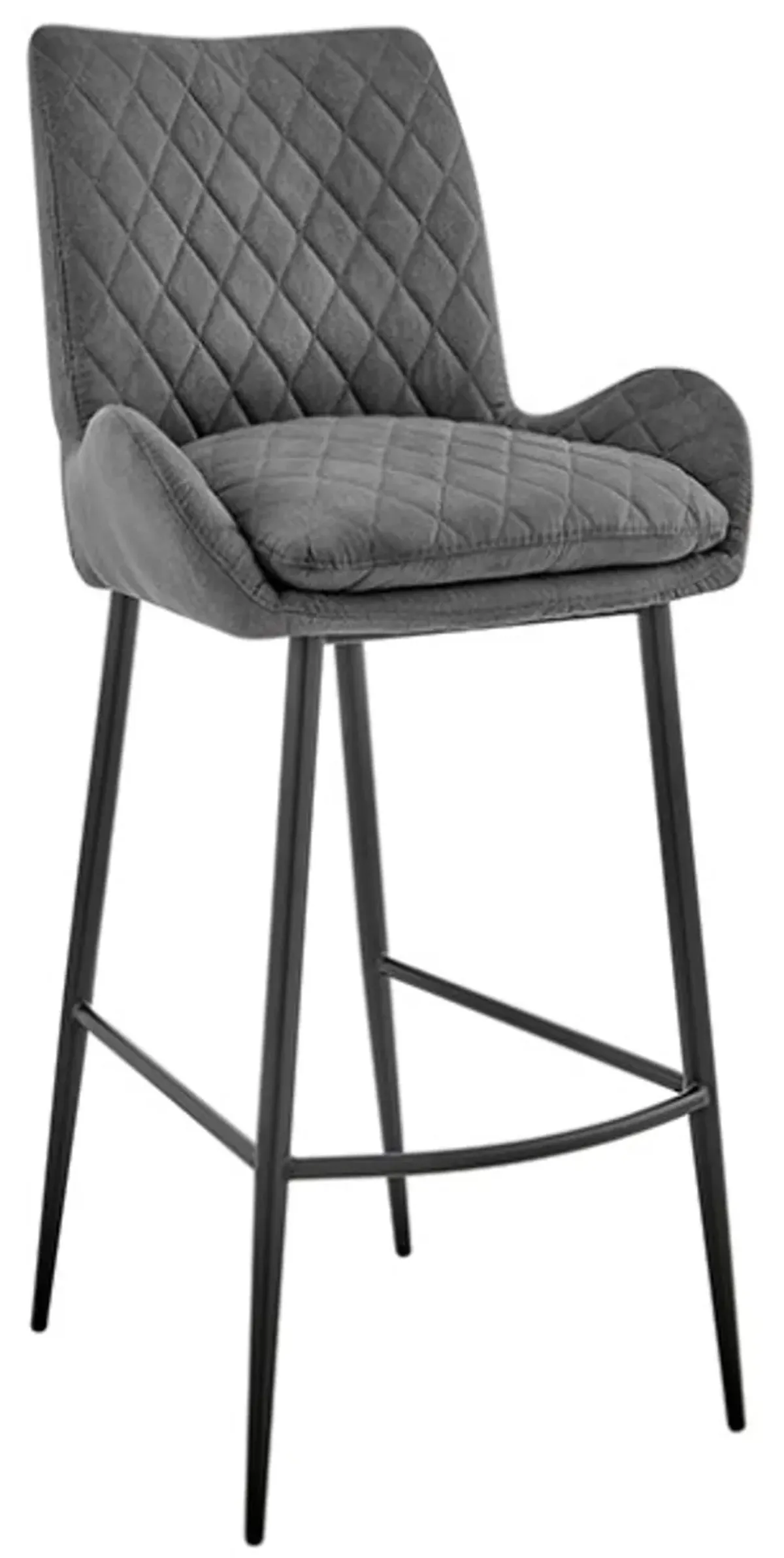 Armen Living Panama Charcoal 26" Counter Stool