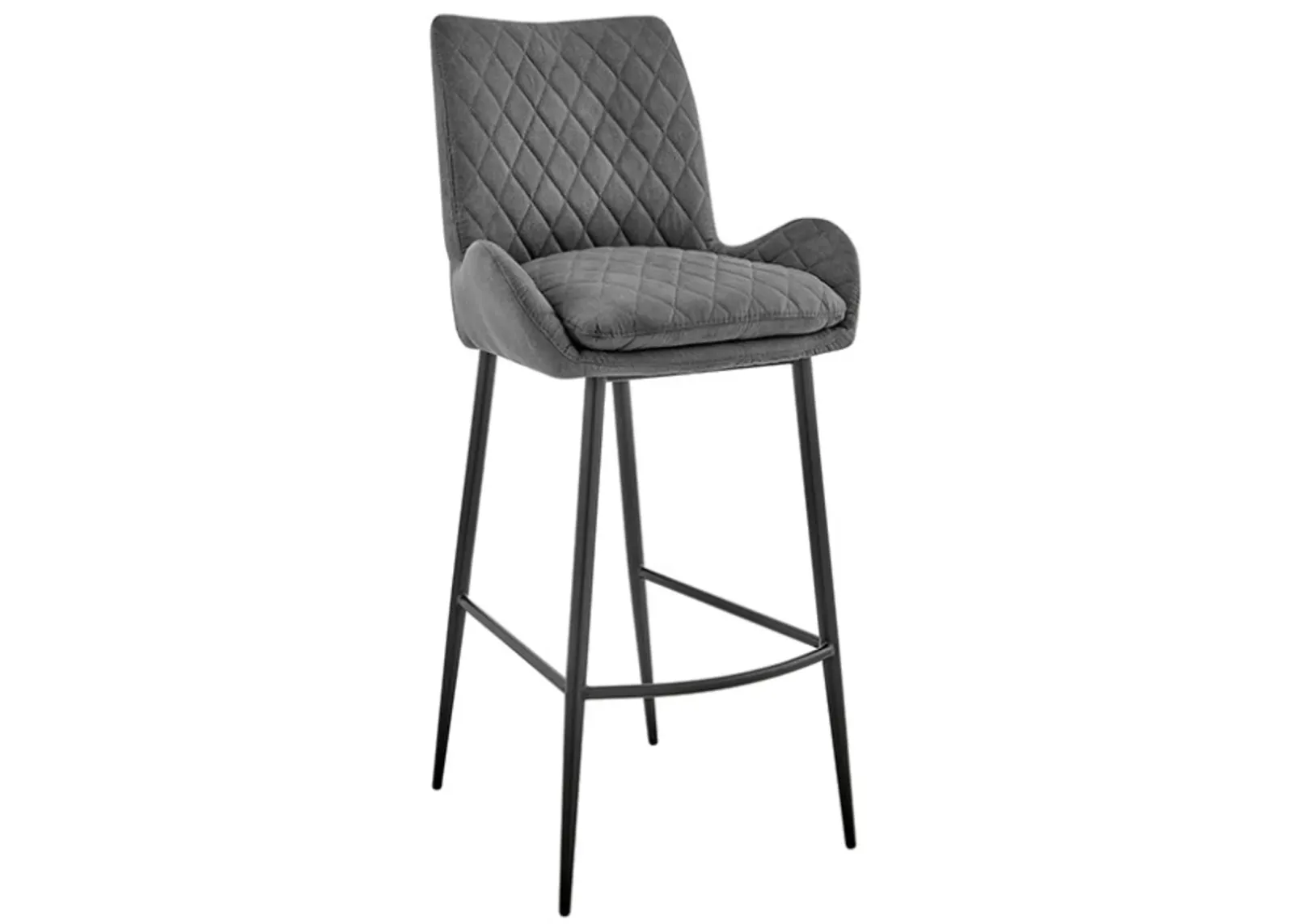 Armen Living Panama Charcoal 30" Bar Stool