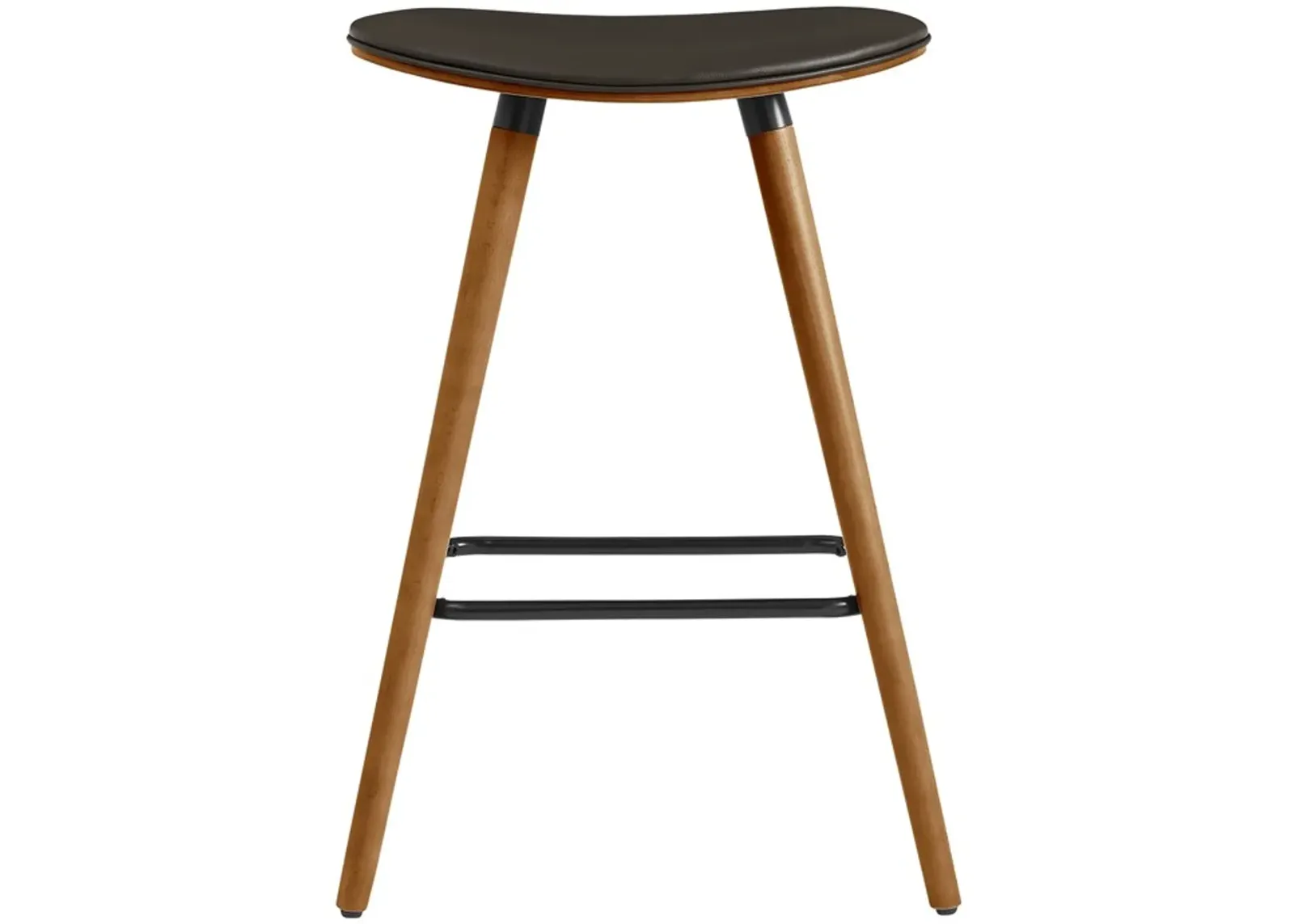 Armen Living Piper Brown 26" Backless Counter Stool