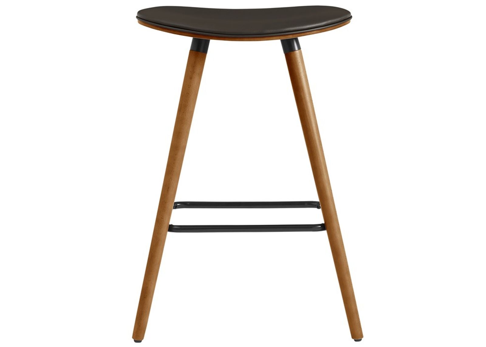 Armen Living Piper Brown 26" Backless Counter Stool