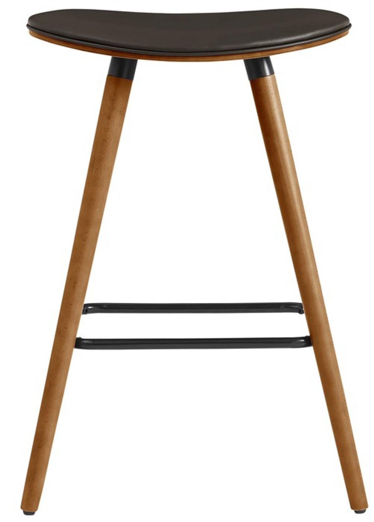 Armen Living Piper Brown 26" Backless Counter Stool