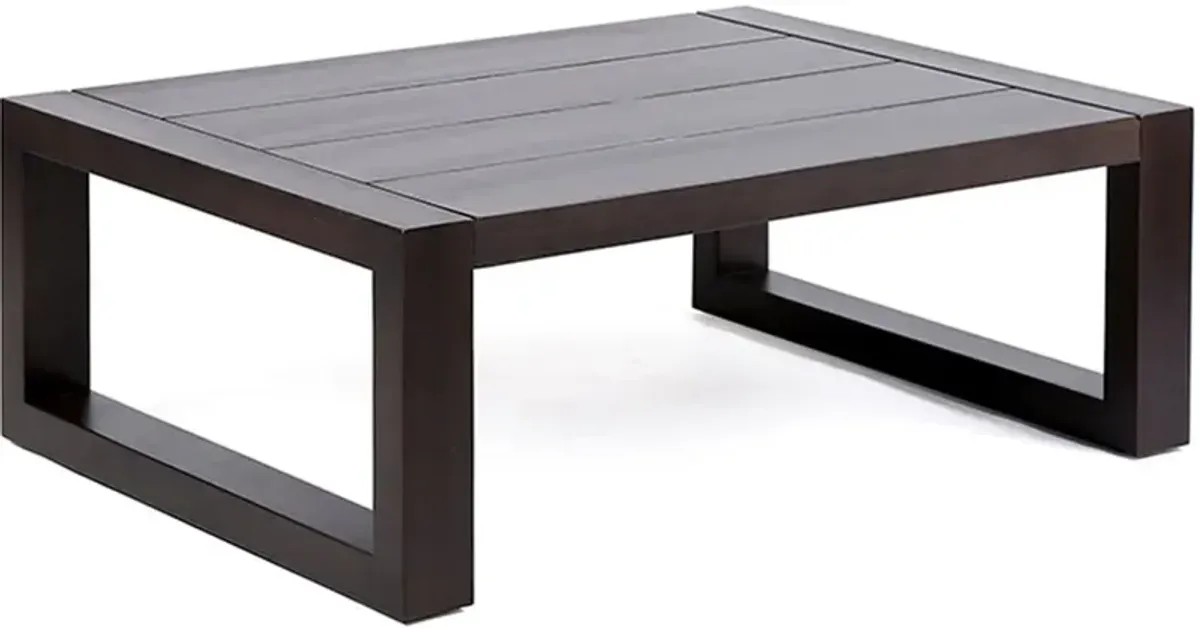 Armen Living Paradise Dark Eucalyptus Outdoor Coffee Table