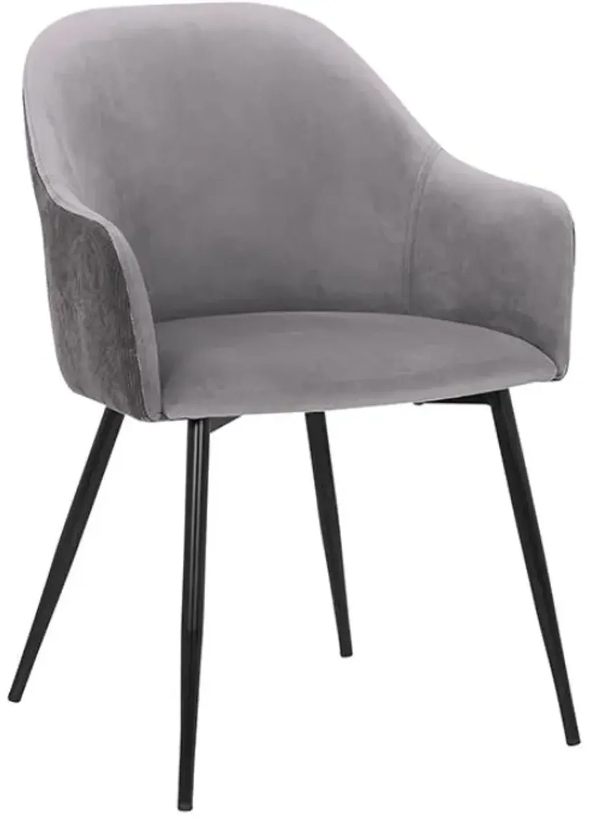 Armen Living Pixie Black/Dark Grey Dining Room Chair