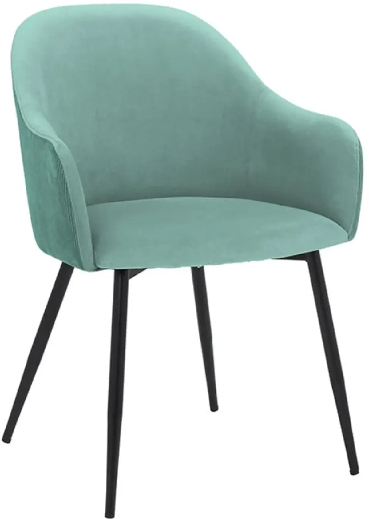 Armen Living Pixie Black/Teal Dining Room Chair