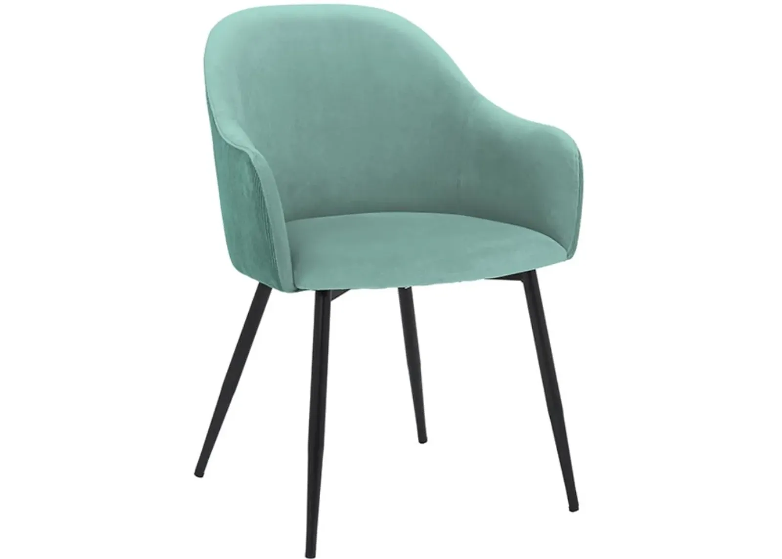 Armen Living Pixie Black/Teal Dining Room Chair