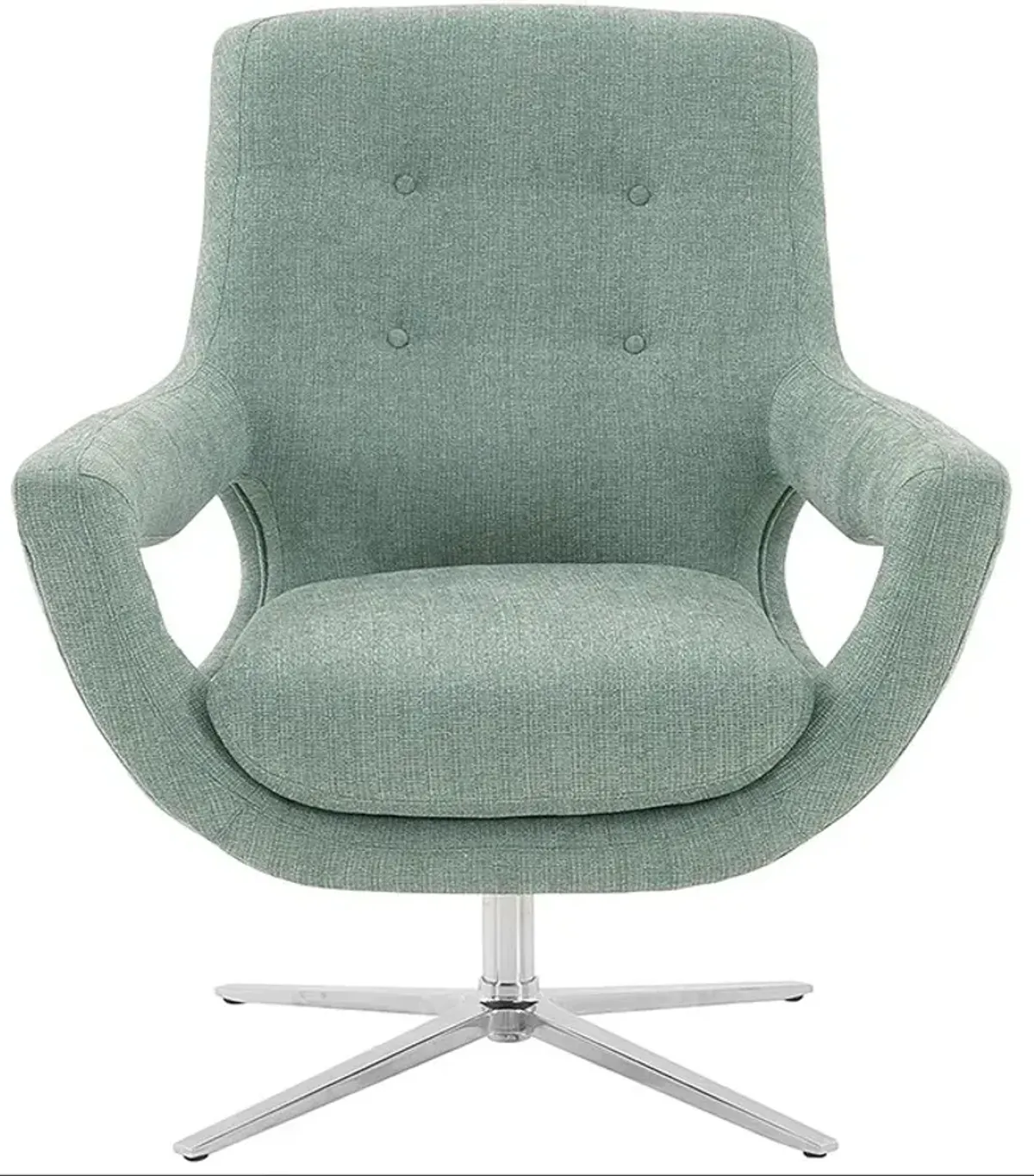 Armen Living Quinn Spa Blue Accent Chair