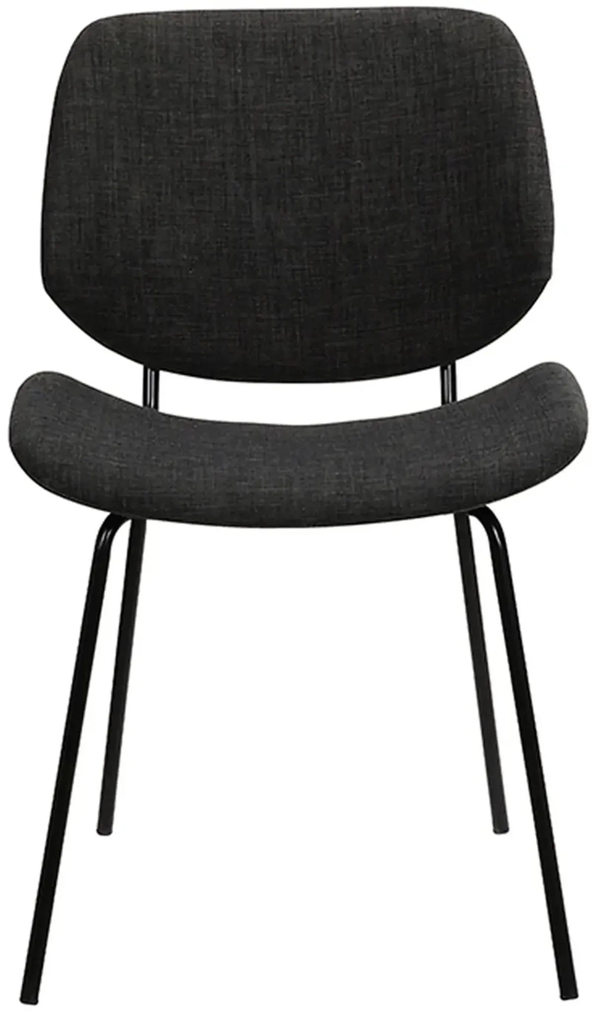 Armen Living Quest Charcoal Dining Accent Chair