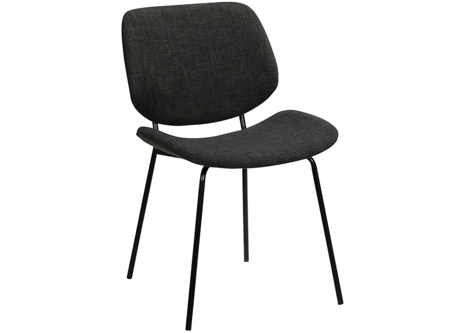 Armen Living Quest Charcoal Dining Accent Chair