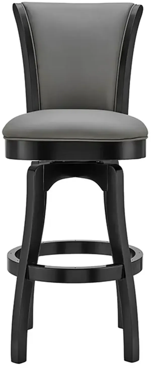 Armen Living Raleigh Gray 26" Swivel Counter Stool