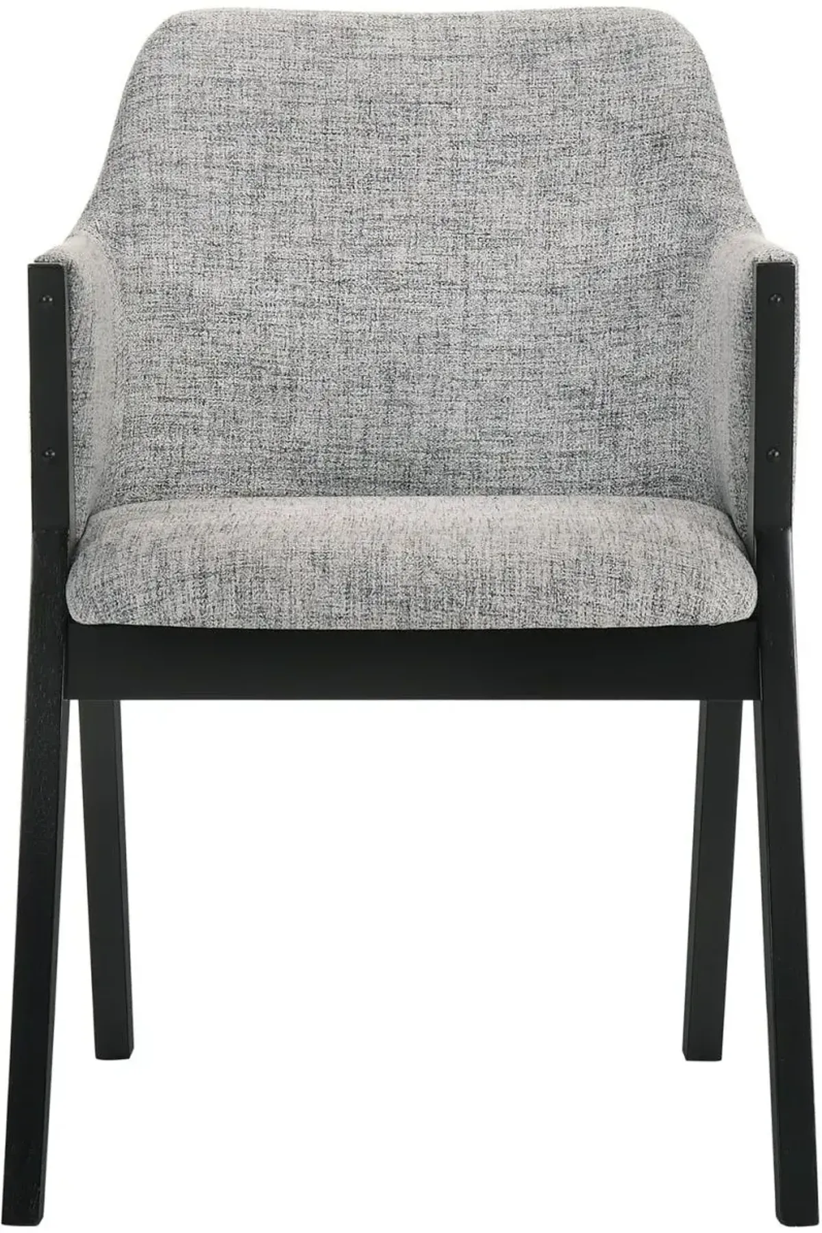 Armen Living Renzo 2-Piece Light Gray Dining Chairs