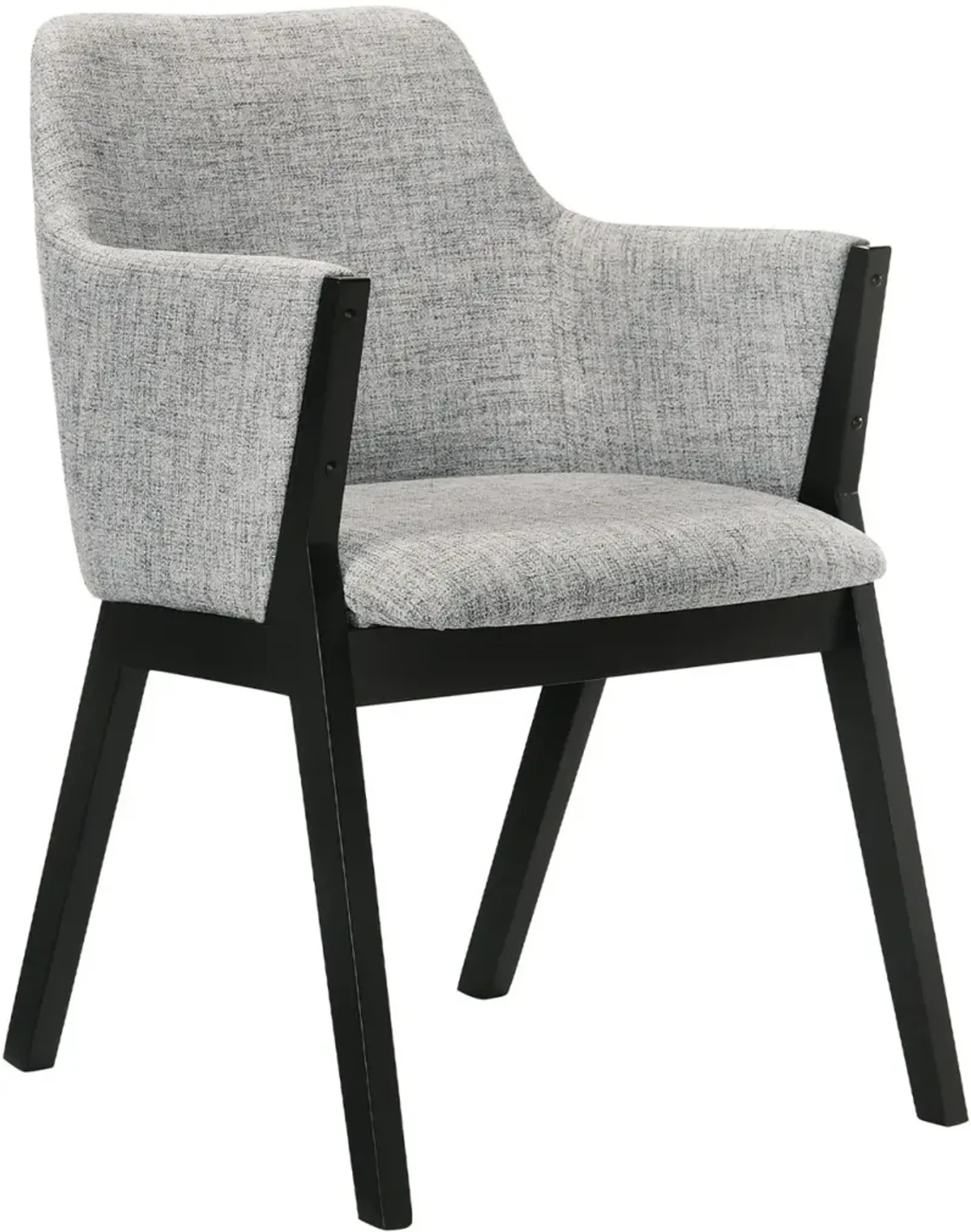 Armen Living Renzo 2-Piece Light Gray Dining Chairs