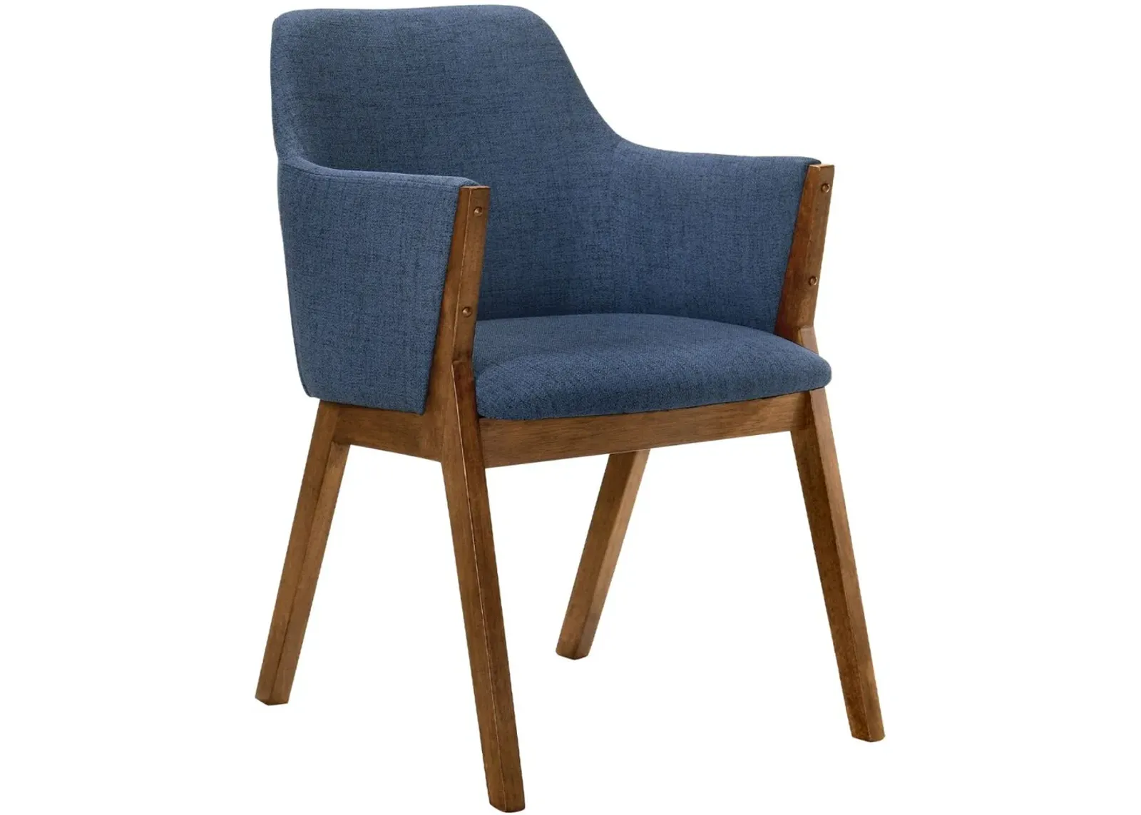 Armen Living Renzo 2-Piece Blue Dining Chairs