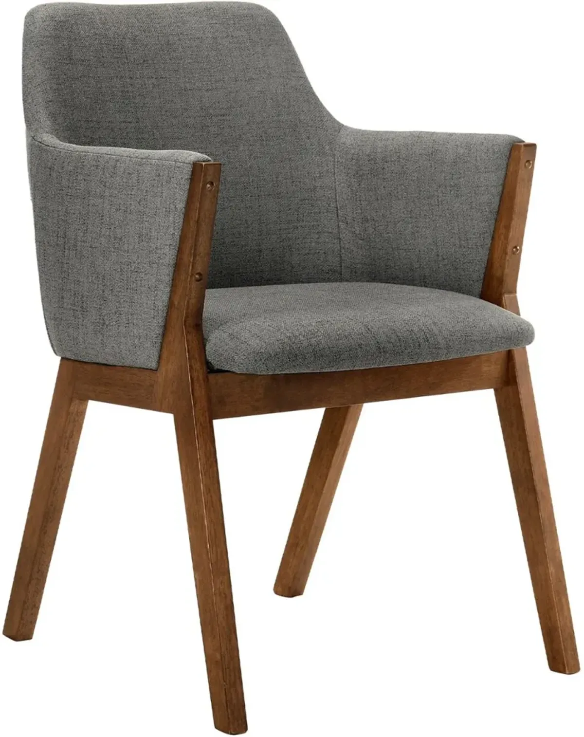 Armen Living Renzo 2-Piece Charcoal Dining Chairs