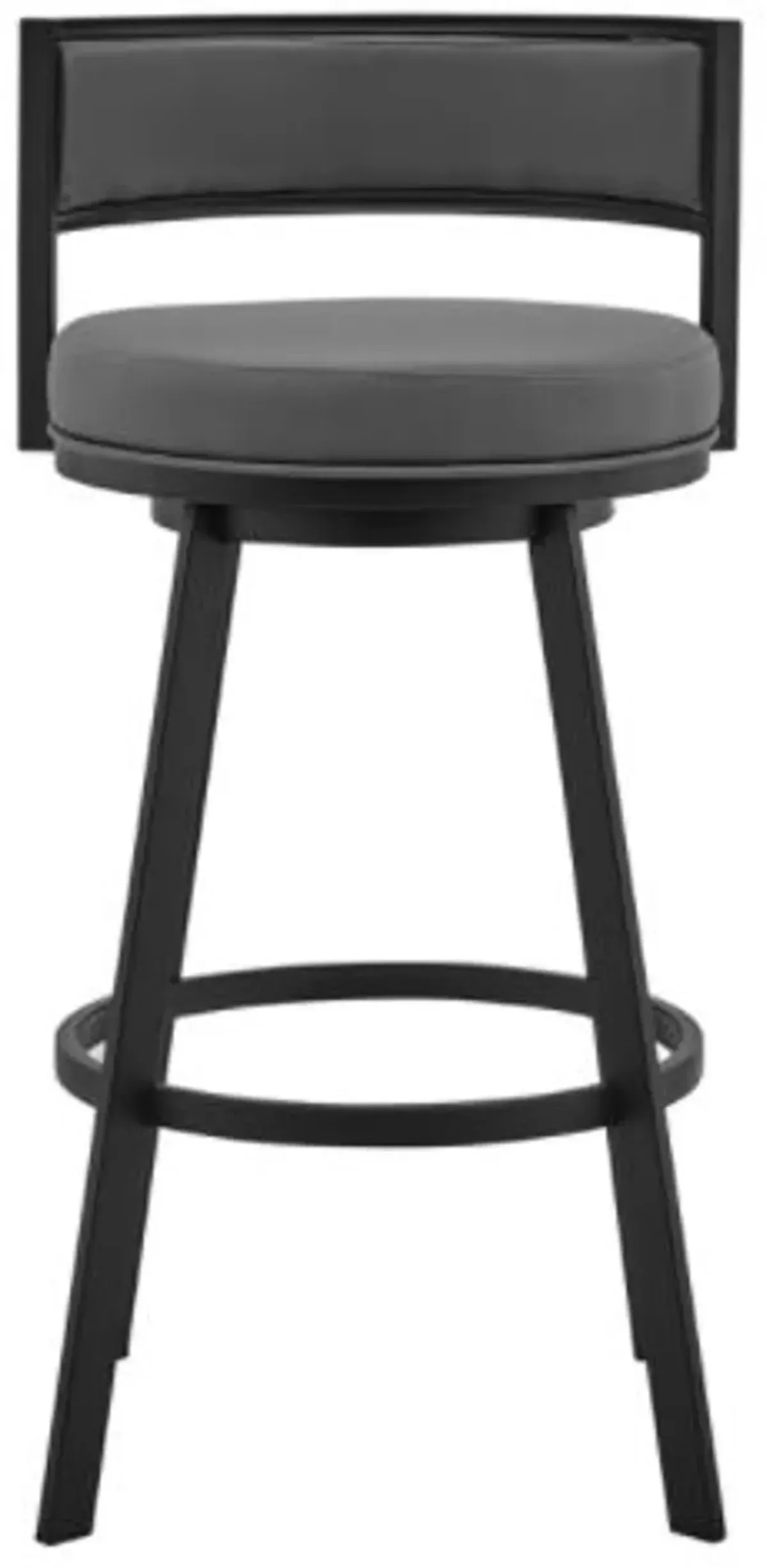 Armen Living Roman Gray 26" Swivel Bar Stool