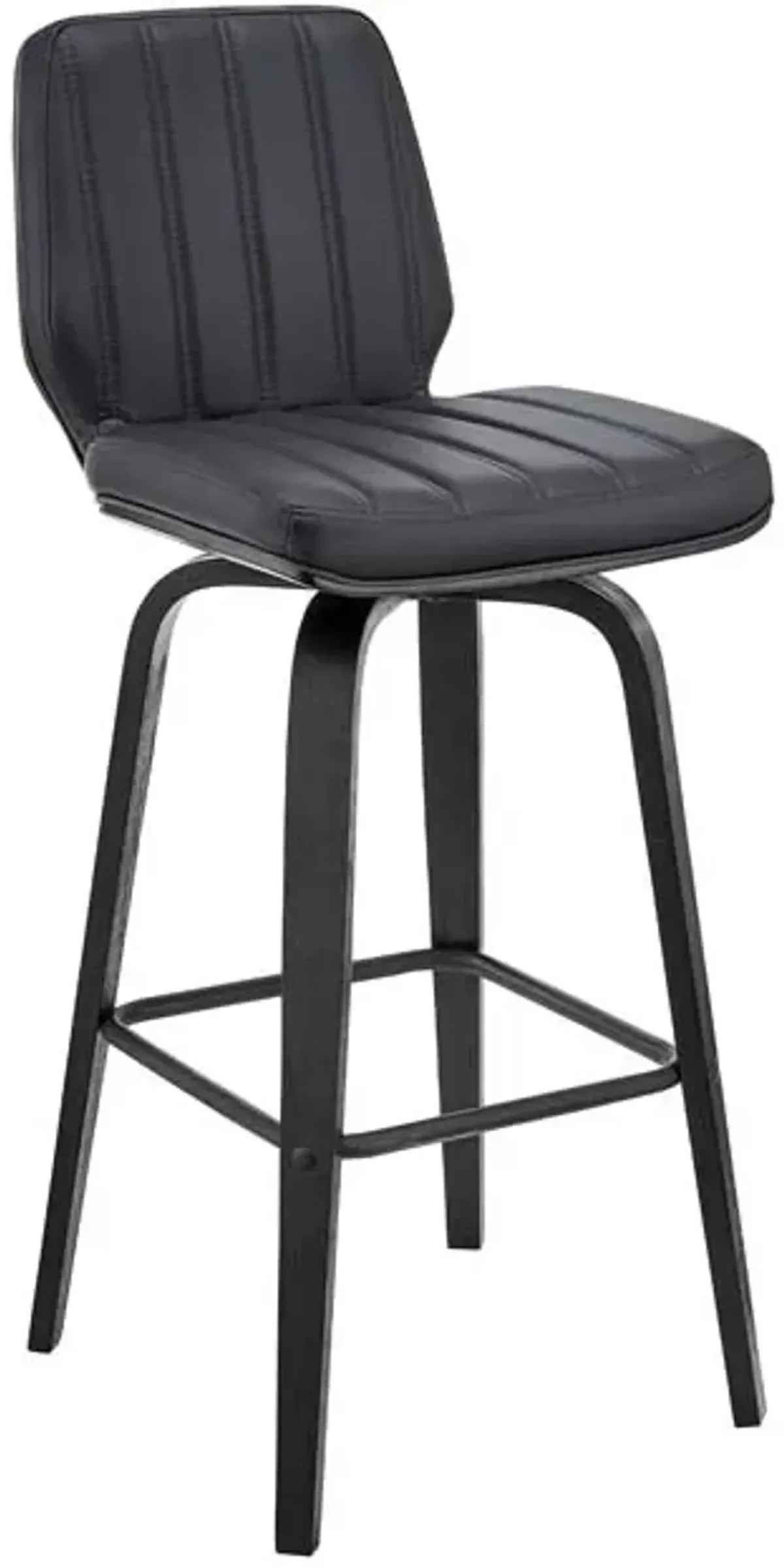 Armen Living Renee Black/Gray 26" Swivel Counter Stool