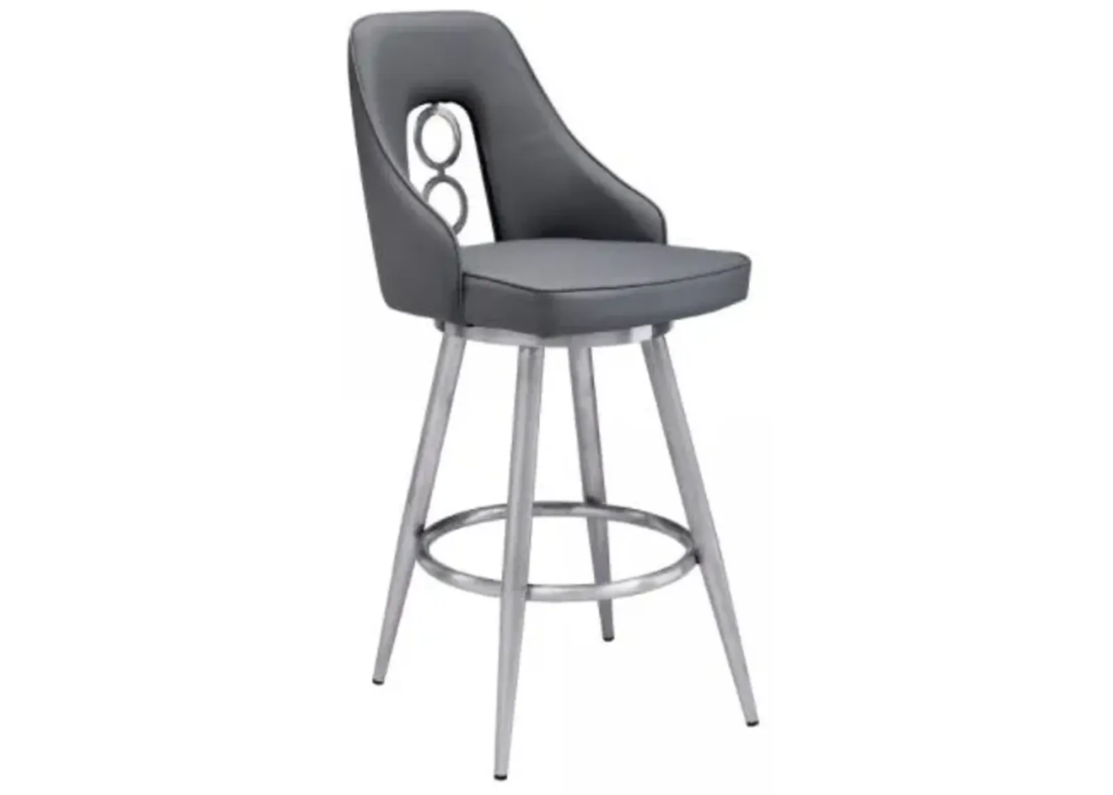 Armen Living Ruby Gray 26" Counter Stool