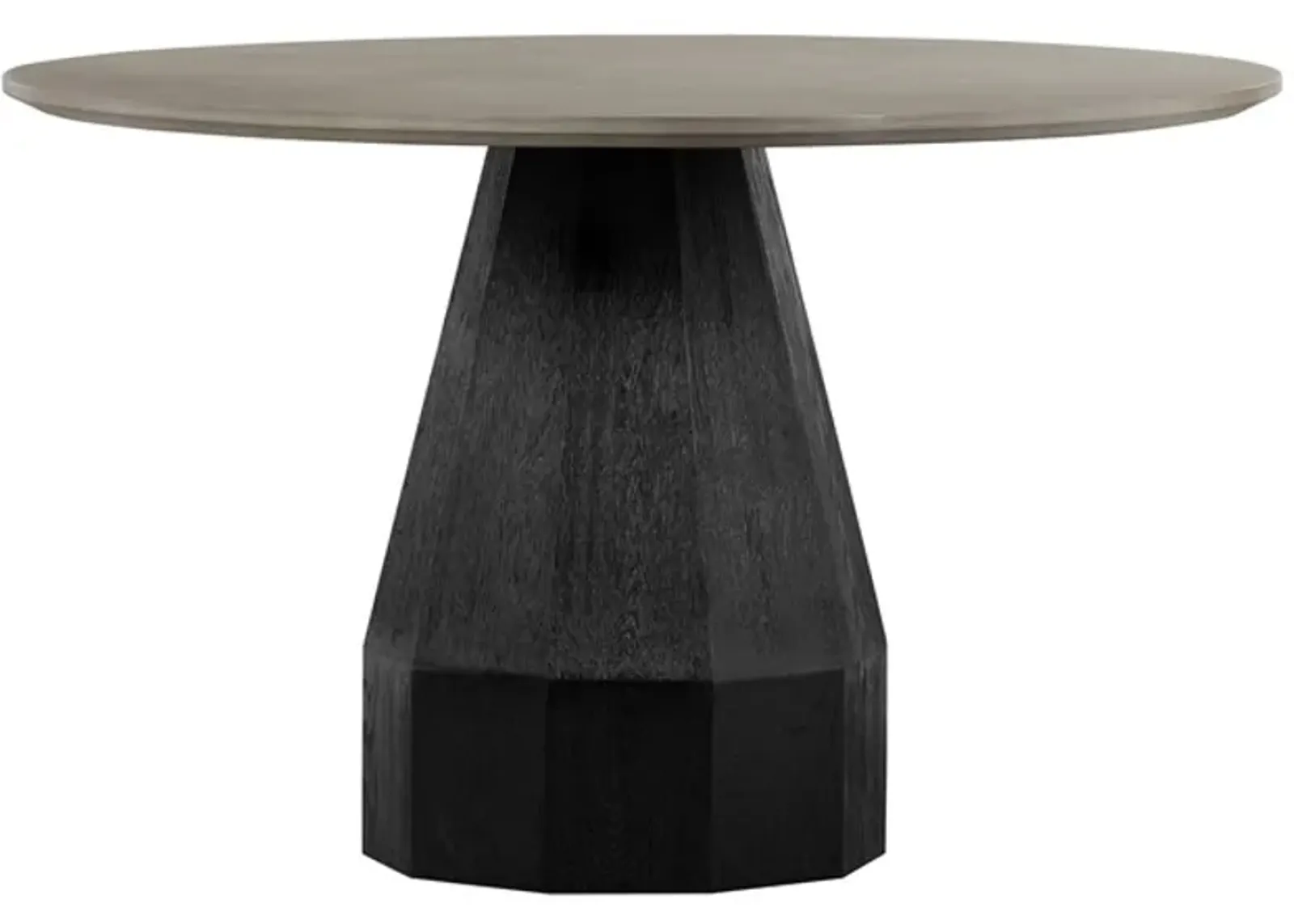 Armen Living Revival Medium Gray Round Dining Table