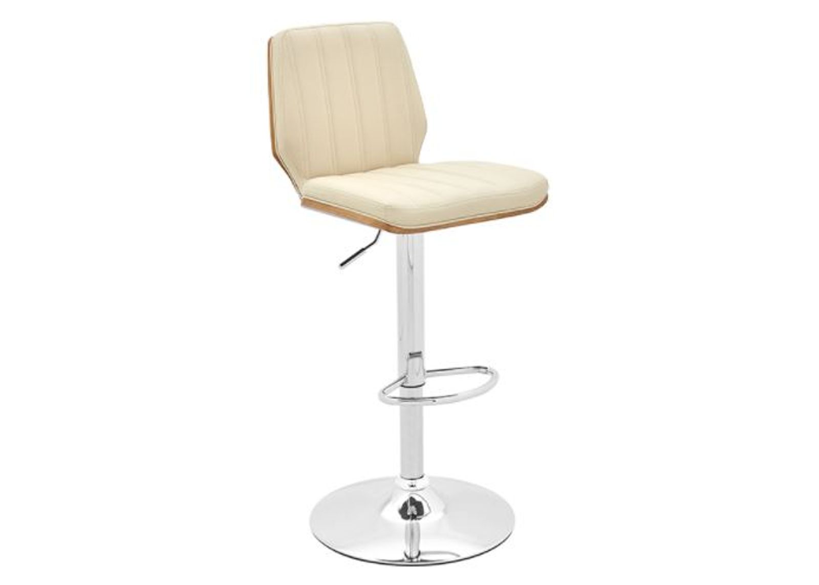 Armen Living Sabine Cream Adjustable Swivel Stool