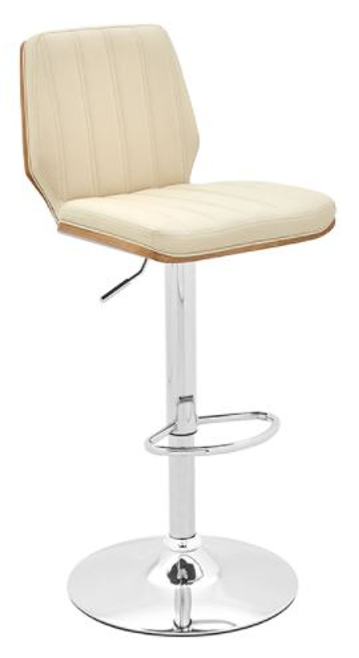 Armen Living Sabine Cream Adjustable Swivel Stool