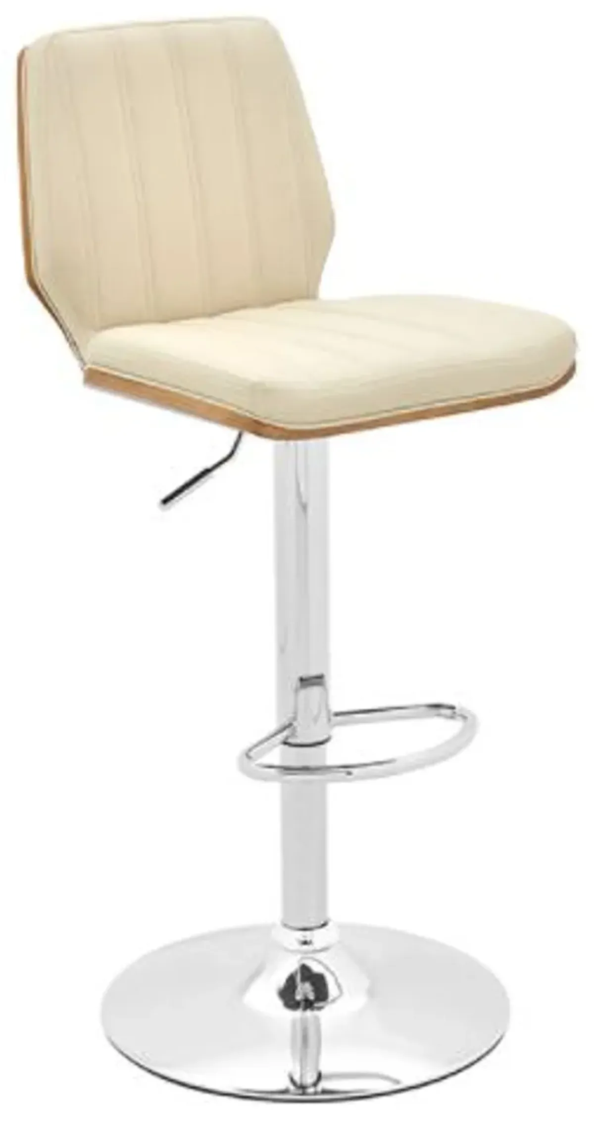 Armen Living Sabine Cream Adjustable Swivel Stool