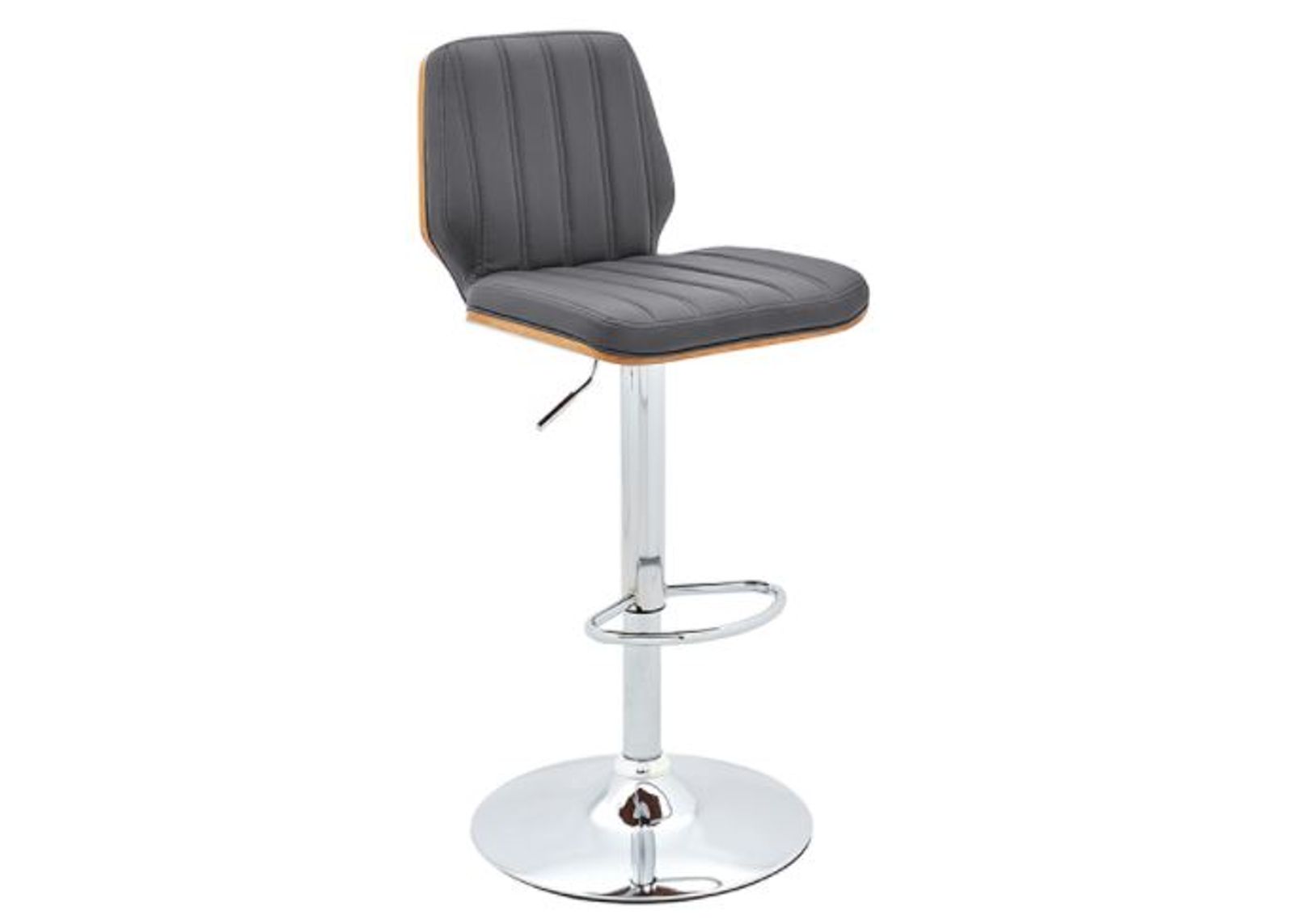 Armen Living Sabine Gray Adjustable Swivel Stool