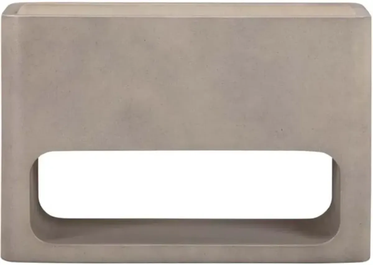 Armen Living Sunstone White Indoor or Outdoor Planter 