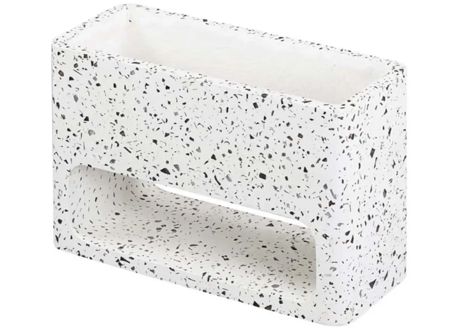 Armen Living Sunstone Terrazzo Indoor or Outdoor Planter 