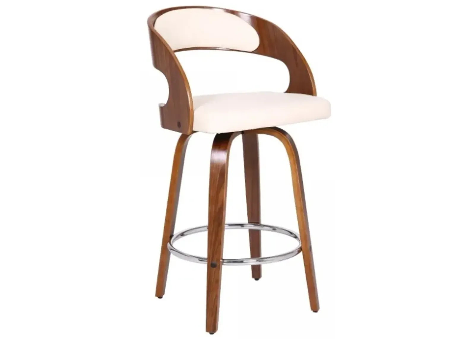 Armen Living Shelly Cream 26" Counter Stool