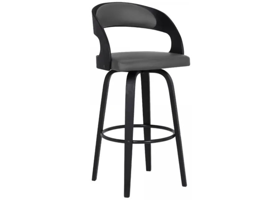 Armen Living Shelly Gray 26" Counter Stool