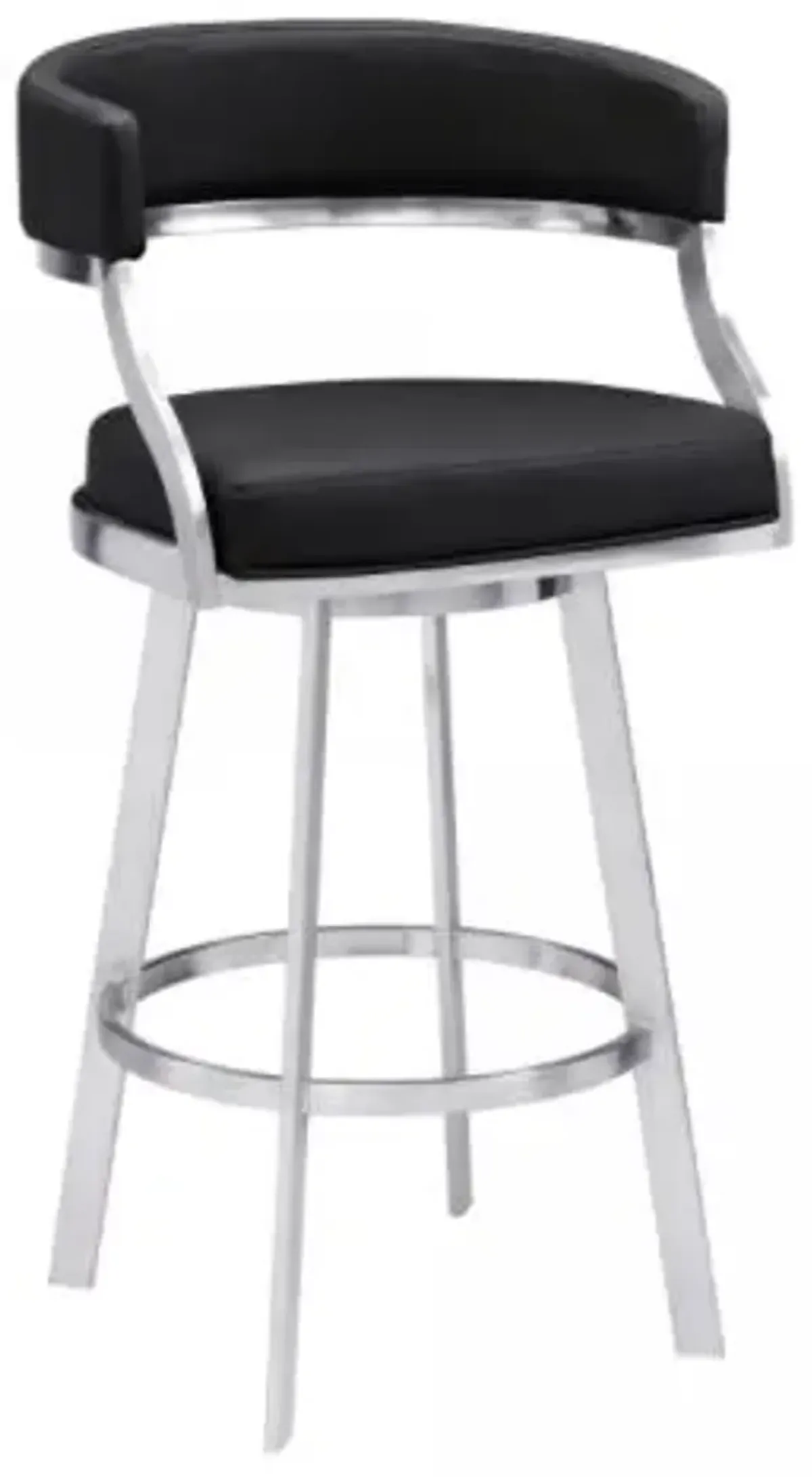 Armen Living Saturn Black 26" Counter Stool