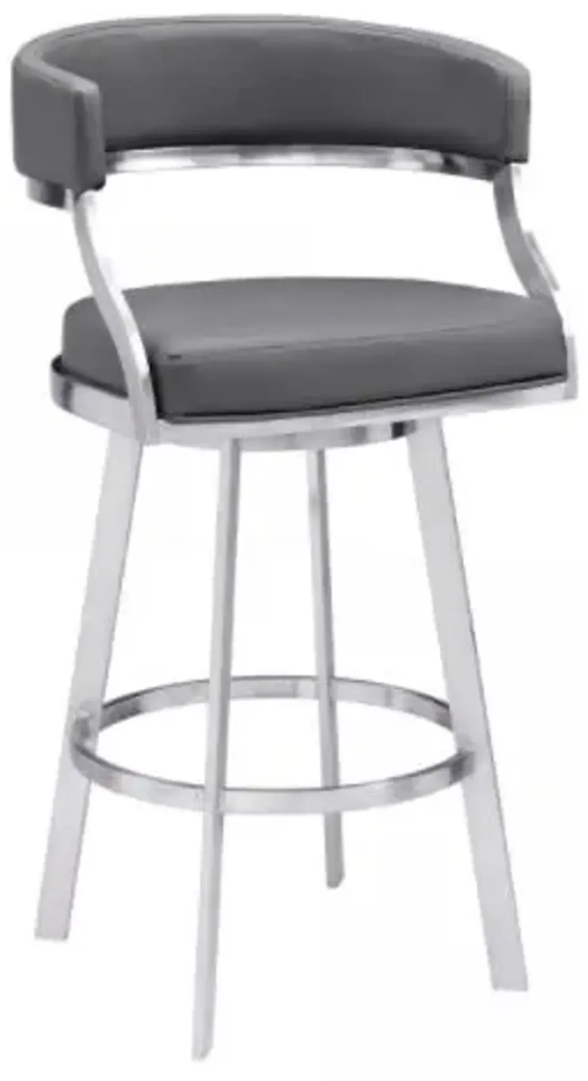 Armen Living Saturn Gray 26" Counter Stool