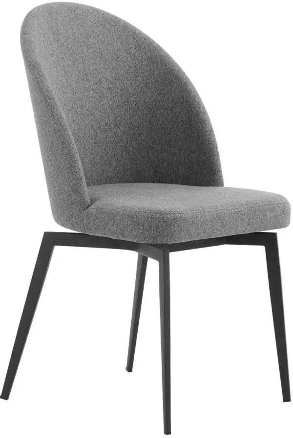 Armen Living Sunny 2-Pieces Gray Swivel Dining Chair Set