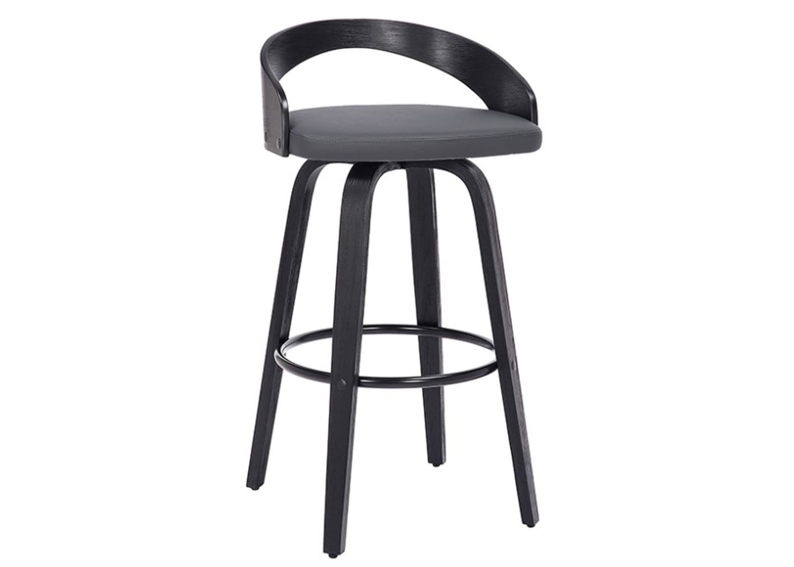 Armen Living Sonia Gray 26" Swivel Counter Stool