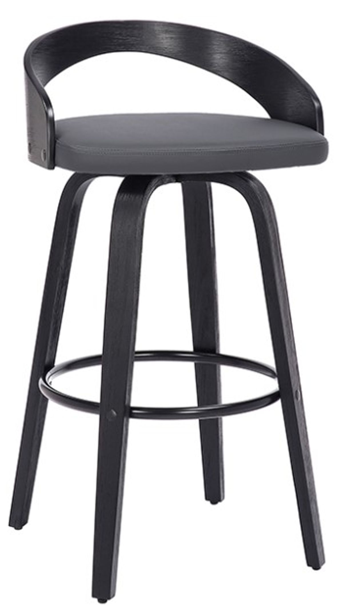 Armen Living Sonia Gray 26" Swivel Counter Stool