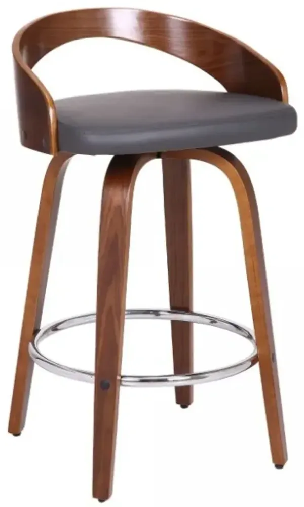Armen Living Sonia Gray 30" Bar Stool