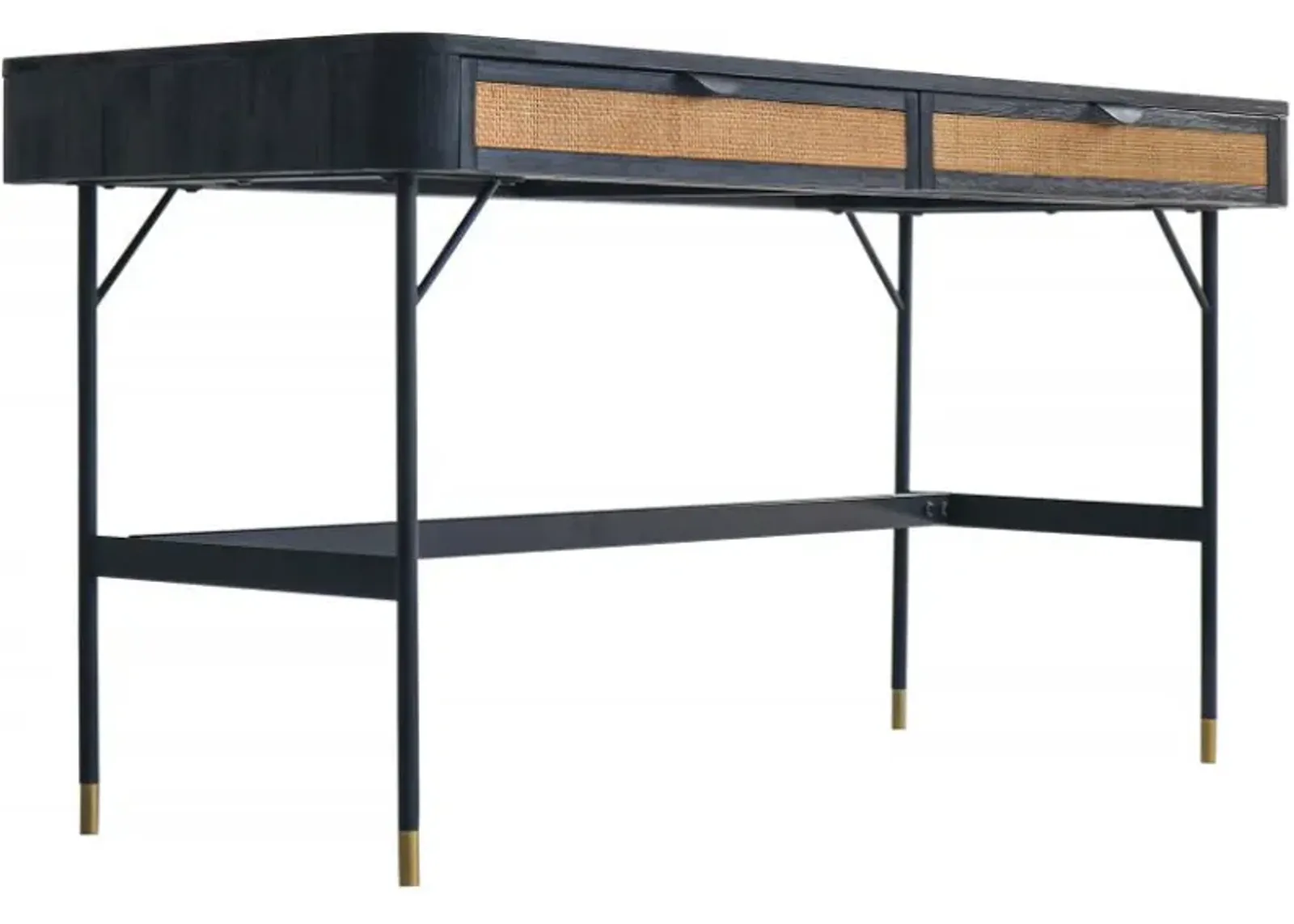 Armen Living Saratoga Black Desk 