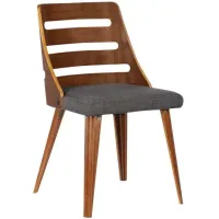 Armen Living Storm Charcoal Dining Chair