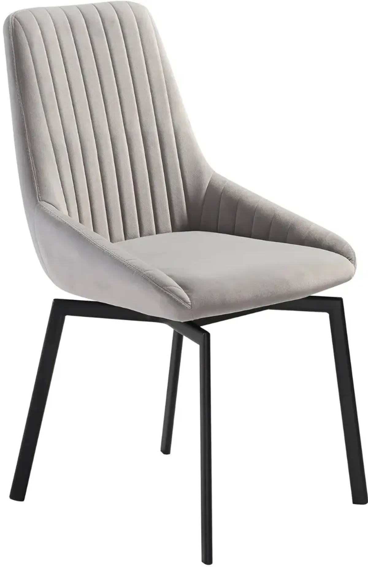 Armen Living Susie 2-Piece Light Grey Dining Chair Set