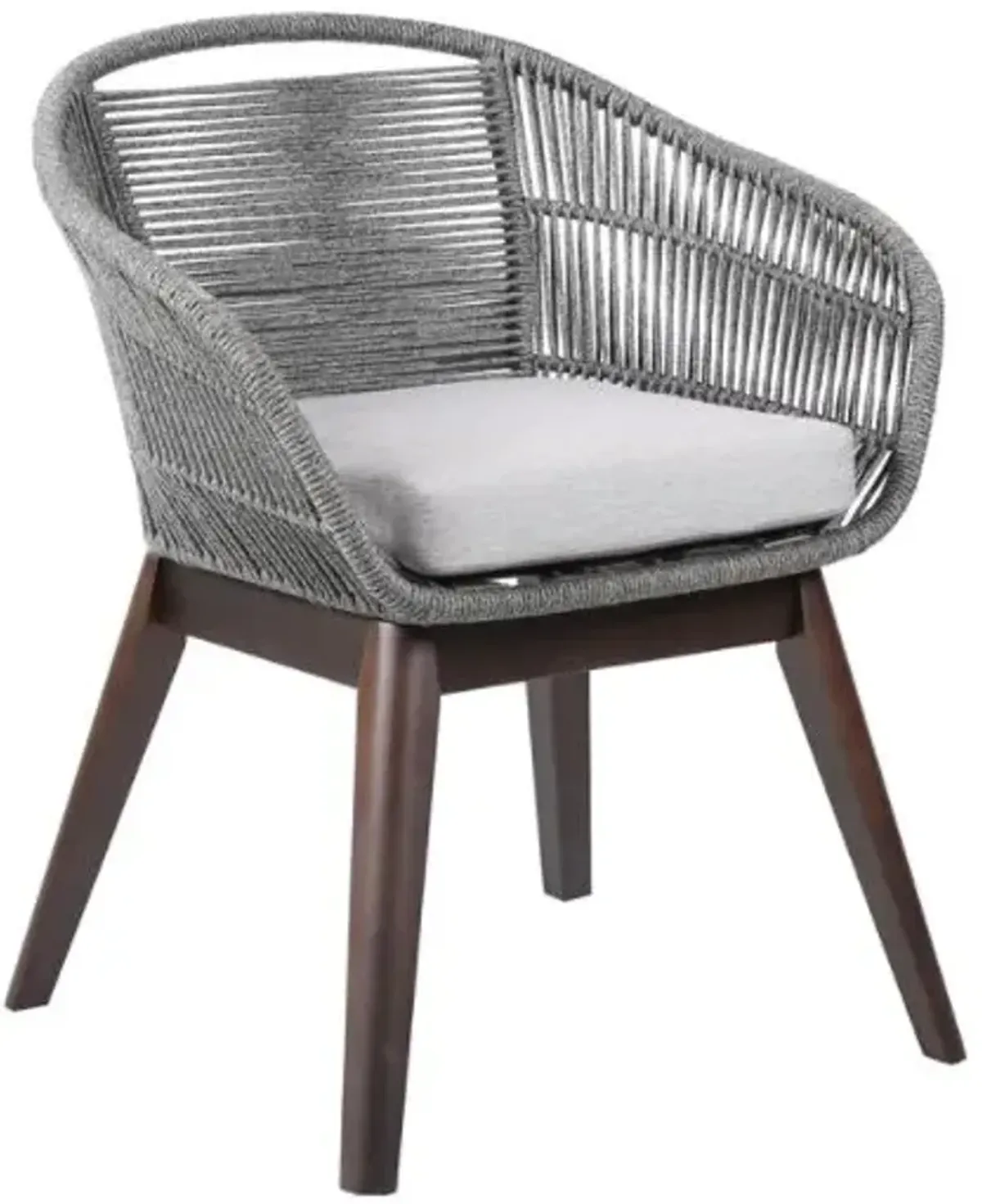 Armen Living Tutti Frutti Gray Indoor Outdoor Dining Chair