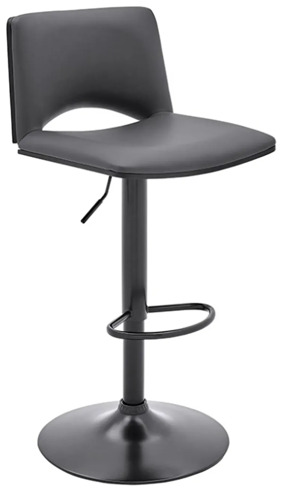 Armen Living Thierry Gray Adjustable Swivel Bar Stool