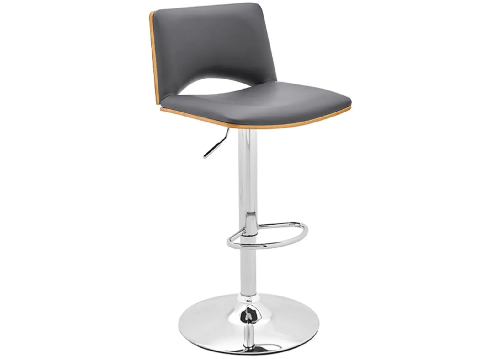 Armen Living Thierry Gray Adjustable Swivel Stool