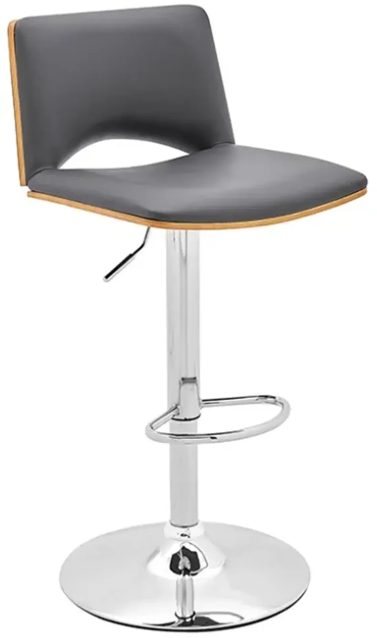 Armen Living Thierry Gray Adjustable Swivel Stool