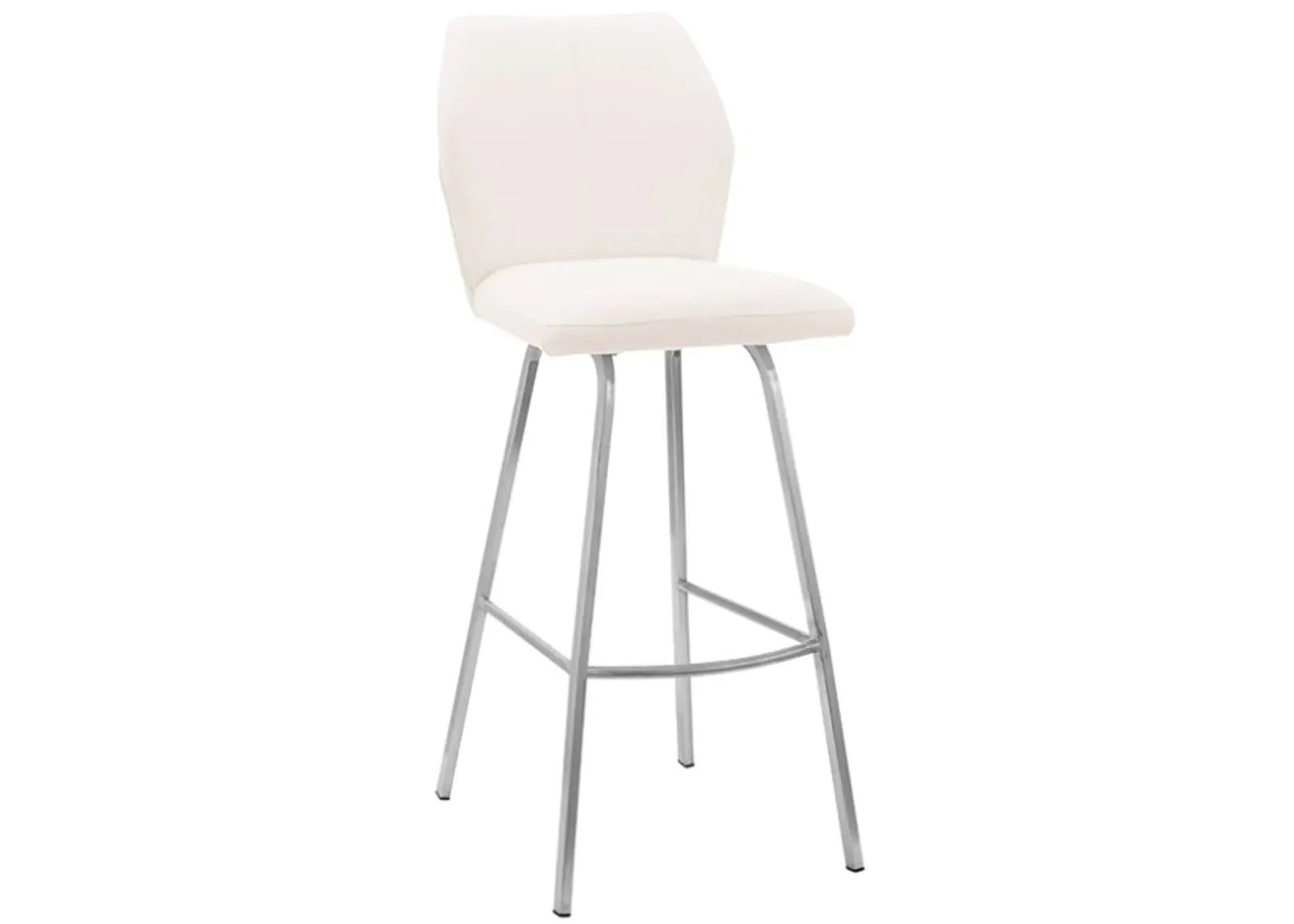 Armen Living Tandy White 26" Counter Stool